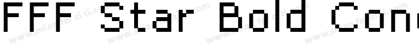 FFF Star Bold Condensed字体转换